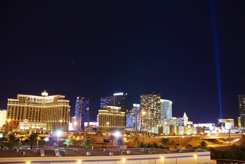 Las Vegas skyline from Rio casino.