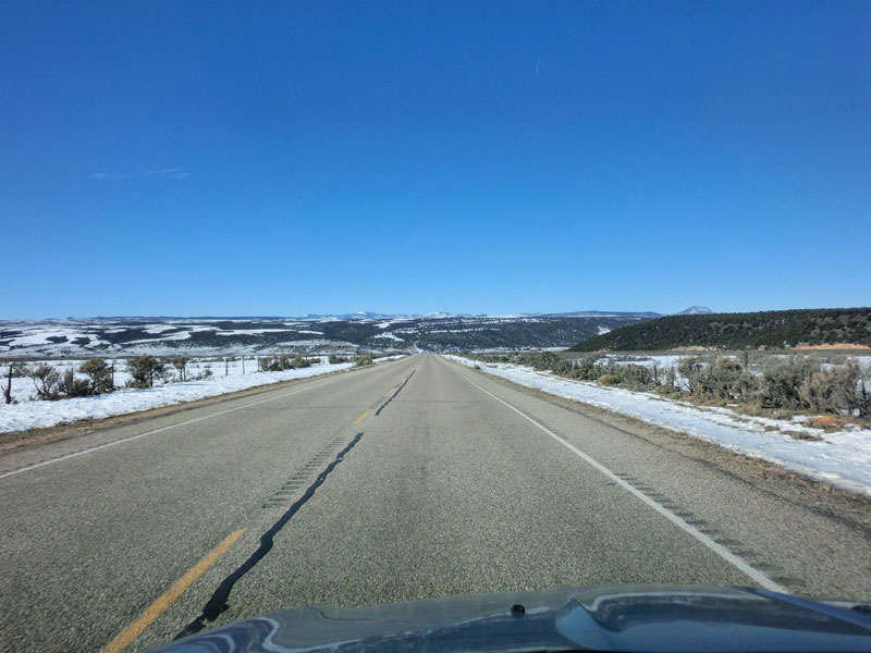 Highway 89 in Utah towards Zion National Park.
