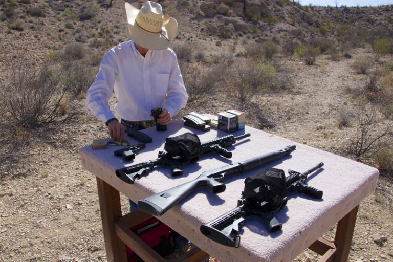 Skydning på Combat Course i Texas