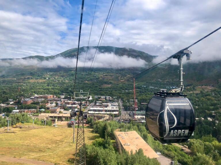 Til tops i Aspen på vej til Grand Lake