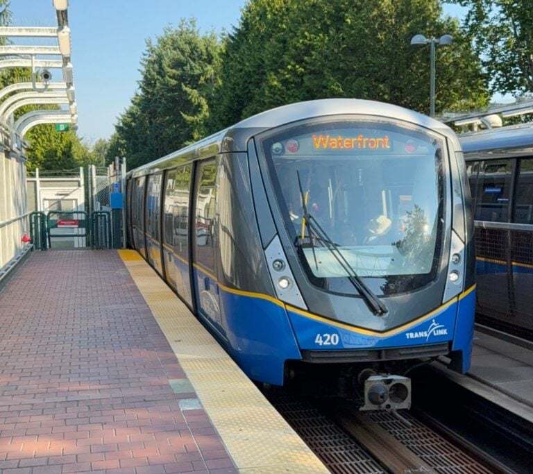 Tog og bus i Vancouver