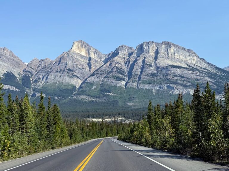 Icefields Parkway – udsigten fra Big Bend Viewpoint