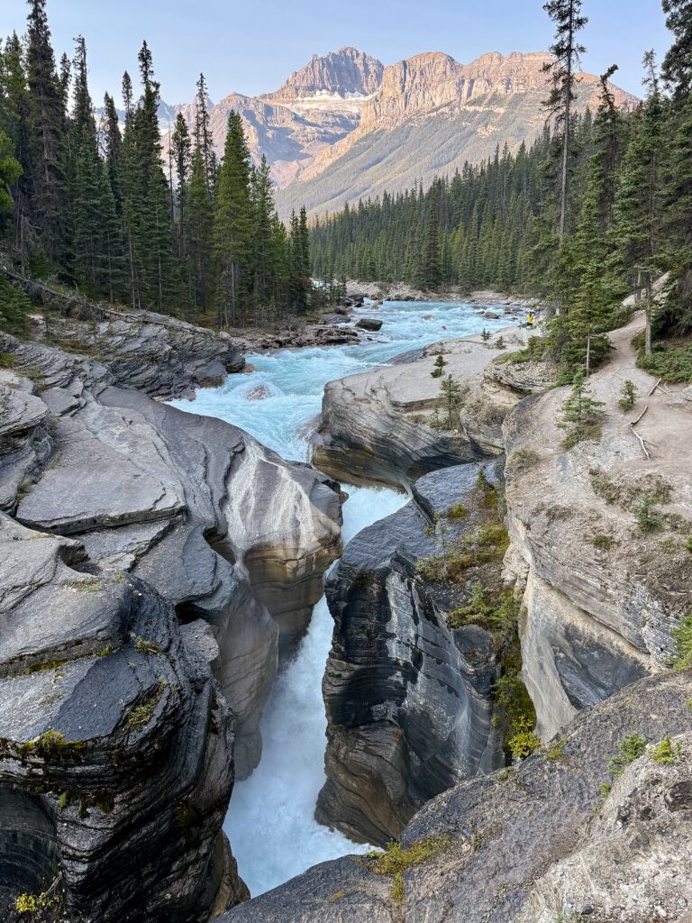 Mistaya Canyon – kort stop på Icefields Parkway