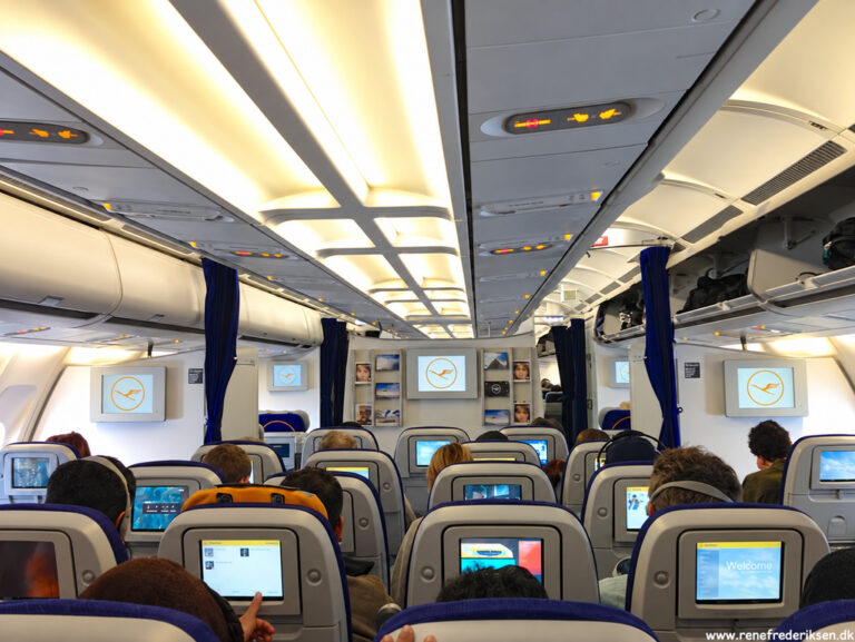 Fly til Atlanta via Frankfurt med Lufthansa og en meget trang tur over Atlanten