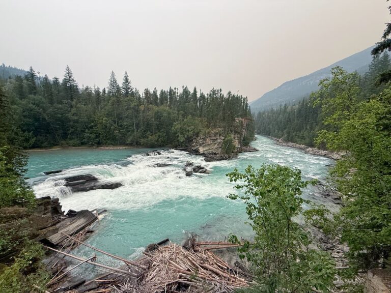 Rearguard Falls Provincial Park på vej fra Jasper